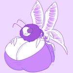  arthropod arthropoid_18 big_breasts breasts busty_feral butterfly butterfly_wings female feral huge_breasts hyper hyper_breasts insect multi_leg multi_limb neck_tuft purple_background restricted_palette simple_background solo stellaris tuft wings xchiseaxmargaritax 