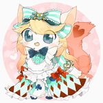  artist_request blonde_hair blue_eyes cat cat_busters furry hair_ribbon 