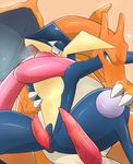 &lt;3 anthro blush charizard duo erection greninja imminent_sex it&#039;ll_never_fit looking_at_penis male male/male nintendo nude penis pok&eacute;mon questionable_consent reluctant simple_background size_difference soruagreninja spread_legs spreading tapering_penis video_games 