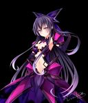  armor blush date_a_live long_hair ponytail purple_hair violet_eyes warrior yatogami_tohka 
