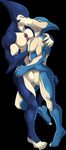  5_toes anthro cetacean dolphin kissing male male/male mammal marine muscular neo-spacian_aqua_dolphin neo-spacian_marine_dolphin sparksstars toes yu-gi-oh yugioh_gx 