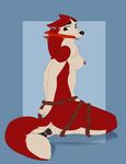  anthro balto_(film) bandanna bdsm bondage bound breasts canine dog food gag gagged husky jenna_(balto) mammal meat nude sausage submissive xxgato 