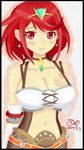  1girl breasts cosplay fiorun homura_(xenoblade_2) nintendo red_eyes red_hair xenoblade xenoblade_2 