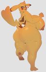  2017 anthro big_breasts big_butt breasts butt digital_media_(artwork) female looking_at_viewer mammal nintendo nipples overweight pikachu pok&eacute;mon roly solo thick_thighs video_games 