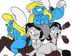  breasts cum hanna&ndash;barbera human humanoid mammal penis pussy smurf smurfette the_smurfs 