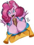  2018 animal_genitalia animal_penis anthro apron big_breasts blue_eyes breasts clothing cum cumshot digital_media_(artwork) disembodied_hand earth_pony ejaculation equine equine_penis eyelashes female friendship_is_magic hair horse male male/female mammal my_little_pony open_mouth orgasm penis pink_hair pinkie_pie_(mlp) pony sex signature simple_background solo_focus titfuck tongue tongue_out vein white_background zwitterkitsune 