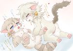  artist_request blue_eyes breasts cat cat_busters furry nipples pussy uncensored yuri 