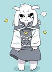  anthro asriel_dreemurr caprine chibi clothing cute fur goat male mammal robe semi undertale video_games white_fur 