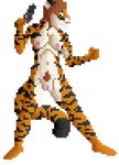  affectos anthro areola breasts digital_media_(artwork) feline female fighting_stance gun hair handgun holding_object holding_weapon mammal nipples nude pistol pixel_(artwork) pubes pussy ranged_weapon smile solo sprite_art standing stripes tiger weapon 
