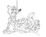  agent_(artist) bow_tie disney duke_weaselton mammal mind_control monochrome mustelid penis rubber sketch transformation weasel zootopia 