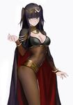  1girl black_hair breasts fire_emblem simple_background solo tagme tharja 