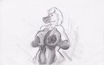 animated animated_png anthro areola big_breasts biped bouncing_breasts breast_grab breasts equid equine female female_anthro hair hand_on_breast hand_on_own_breast hazel_(zelkothezeeb) horse huge_breasts mammal nipples presenting presenting_breasts purplec_nsfw solo traditional_media_(artwork)