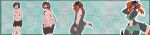 2026 absurd_res anthro balls blush bottomwear breast_growth breasts brown_hair clothing dialogue digital_media_(artwork) dragon embarrassed english_text female four_frame_image four_frame_sequence gender_transformation genitals genitals_shrinking grey_body growth gynomorph hair hi_res horn horn_growth human human_to_anthro implied_pregnancy intersex long_image looking_aside looking_at_viewer male mammal mtf_transformation mythological_creature mythological_scalie mythology navel nipples nude offscreen_character open_mouth penis penis_shrinking ponytail red_hair scalie sequence shorts simple_background slow_transformation solo species_transformation tail tail_growth text trans_(lore) trans_woman_(lore) transformation transformation_sequence wide_image zephyrnights