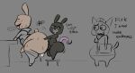 anal anal_penetration animal_hospital_(roblox) anthro big_butt blush bodily_fluids butt cum cum_drip domestic_cat dripping english_text felid feline felis female femboy femboy/femboy genital_fluids head_nurse_(animal_hospital) hi_res huge_butt intern_(animal_hospital) josou_seme lagomorph leporid male male/male male_penetrated male_penetrating male_penetrating_male mammal murid murine nitarustarium penetration penile penile_penetration penis_in_ass profanity rabbit rat ratthew_(animal_hosptial) roblox rodent sex tail text