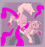 absurd_res andromorph animal_genitalia animal_vulva anus bodily_fluids canid canine canine_genitalia canine_vulva canis coiling domestic_dog facial_piercing feet feral genital_fluids genitals hair hi_res hindpaw intersex looking_back mammal midair motion_lines multiple_piercings nose_piercing open_mouth pawpads paws penetration penis piercing pillow_(slumberpup) pink_tentacles raised_tail sex slumberpup solo tail tentacle_penetration tentacle_sex tentacles vaginal vaginal_penetration vulva