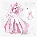 1:1 2023 4_fingers ami_(gwain_saga) big_breasts blush breasts capsule chest_spike clothing digital_drawing_(artwork) digital_media_(artwork) dress duo english_text eyelashes eyeshadow featureless_feet feet female female_humanoid fighting_pose fingers frilly frilly_clothing frilly_legwear frilly_stockings full-length_portrait gardevoir generation_3_pokemon geo_(gwain_saga) geoexe hair hair_over_eye hi_res human humanoid humanoidized legwear leotard_under_clothing long_hair love_ball makeup male male_human mammal multicolored_body multiple_sketches nintendo pink_body pink_eyes pink_hair pokeball pokemon pokemon_(species) pokemon_move portrait pose pseudo_clothing pseudo_hair question_mark reference_image sketch slim_female slim_humanoid small_waist spikes spikes_(anatomy) stockings teasing text two_tone_body usa37107692 white_body white_clothing