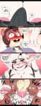 anthro anus balls biped blush brown_body butt comic cricetid crossgender dialogue english_text eyelashes felid female female_penetrated ftm_crossgender genitals hair hamster hi_res hybrid liger male male/female male_penetrating mammal mtf_crossgender nimzy noms_(nimzy) pantherine penetration penile penile_penetration penis pupils red_eyes rodent sex speech_bubble text tobi_(nimzy) vaginal vaginal_penetration vulva white_body white_hair