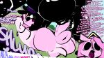 amazon_position anthro black_body black_skin blush bodily_fluids circle_eyes cum cum_in_vagina cum_inside dialogue dominant dominant_female duo english_text female french_kissing gastropod genital_fluids hair hand_on_chest hi_res ids jerry_capshell kissing male male/female mollusk onomatopoeia outside_sex overstimulation pink_body pink_hair pink_skin precum reverse_mating_press sex shadow_face shell_hat size_difference snail sound_effects spiral_stream_derby spiral_tapp text thefablednekos vaginal white_eyes