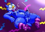2026 4_fingers anthro avian balls beak big_butt big_penis bird black_eyes blue_balls blue_eyewear blue_glans blue_glasses blue_nipples blue_penis bodily_fluids butt clothing crown cum cum_on_balls cum_on_face cum_on_own_balls cum_on_own_face cum_on_own_penis cum_on_penis cum_on_self cumshot demon ejaculation erection eyes_closed eyewear felino fingers footwear genital_fluids genitals glans glasses headgear hi_res humanoid_genitalia humanoid_penis kings_of_hell knee_highs knee_socks legwear looking_pleasured lying male masturbation nipples on_back one_eye_closed open_mouth orgasm overweight overweight_anthro overweight_male owl pattern_clothing pattern_footwear pattern_legwear pattern_socks penile penile_masturbation penis pink_clothing pink_footwear pink_socks purple_clothing purple_footwear purple_shoes purple_socks shoes smile socks stolas_(kings_of_hell) striped_clothing striped_footwear striped_socks stripes thick_thighs yellow_beak