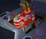 4_arms anal anal_fluids anal_masturbation anal_penetration antennae_(anatomy) anthro anus arthropod arthropod_abdomen arthropod_abdomen_anus arthropod_abdomen_genitalia arthropod_abdomen_penis big_anus big_penis bodily_fluids bottomless cecropia_moth chair clothed clothing collared_shirt compound_eyes computer desk dildo dildo_in_ass dildo_insertion doll dress_shirt electronics feet furniture genital_fluids genitals grey_feet grey_hands hi_res insect insect_wings inside keyboard kirby kirby_(series) lepidopteran lepidopteran_wings male masturbation mightywheelchair monitor moth motion_lines multi_arm multi_limb multicolored_body neck_tuft nintendo object_in_ass on_chair penetration penile penile_masturbation penis precum pseudo_pupils reclining red_body saturniid sex_toy sex_toy_in_ass sex_toy_insertion shirt sitting solo striped_abdomen stripes table topwear tuft vega_frith white_body wings yellow_antennae yellow_eyes