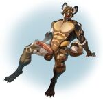 2025 abs absurd_res african_wild_dog anthro balls bangs biceps big_balls big_penis black_body black_claws black_ears black_fur black_paws black_spots blush blush_lines brown_balls brown_body brown_eyebrows brown_fur brown_hair brown_hands calf_muscles canid canine claws curled_tail dipstick_tail ear_piercing ear_ring erection eyebrows fur genitals glans gradient_background green_eyes hair head_tilt hi_res humanoid_genitalia humanoid_penis indigochto industrial_piercing inner_ear_fluff leaning leaning_backward looking_at_viewer male mammal markings muscular muscular_male muscular_thighs nipples pawpads pecs penis piercing pink_nose pink_pawpads pink_penis pink_tongue ring_piercing roland_(wildpaws2048) serratus shaft_divide simple_background sitting smile smiling_at_viewer solo spots tail tail_markings tan_spots tongue trapezius tuft v-cut vein veiny_muscles veiny_penis white_inner_ear white_inner_ear_fluff white_spots white_tail_tip