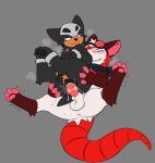 american_opossum animal_genitalia animal_vulva anthro anus balls blush bodily_fluids butt canid canine canine_genitalia canine_vulva cum cum_in_vagina cum_inside dominant dominant_female duo erection eyewear eyewear_on_head fangs female female_penetrated feral generation_2_pokemon genital_fluids genitals goggles goggles_on_head hi_res houndour interspecies male male/female male_penetrating male_penetrating_female mammal marsupial nintendo paws penetration penis pocket_(laitington) pokemon pokemon_(species) pokephilia scarf sex shinyumbre smug smug_expression spread_legs spreading tail teeth vaginal vaginal_penetration virginia_opossum vulva