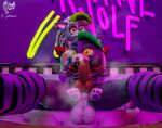 3d_(artwork) animal_genitalia animal_penis animatronic anthro areola balls big_breasts bodily_fluids breasts canid canine canine_genitalia canine_penis canis digital_media_(artwork) ear_piercing ear_ring erection five_nights_at_freddy's five_nights_at_freddy's:_security_breach fur genitals glistening glistening_face glistening_knot glistening_thighs gynomorph hair hi_res intersex knot looking_at_viewer machine mammal musk musky_penis nipples nude penis piercing plushie ring_piercing robot robot_anthro roxanne_wolf scottgames smile solo steel_wool_studios sweat teeth thick_thighs torielle69 wolf