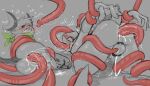 anal anal_penetration arms_tied balls blu_(shoomka) bodily_fluids bound chastity_cage chastity_device cum cum_in_ass cum_in_mouth cum_inside duo forced generation_1_pokemon generation_6_pokemon genital_fluids genitals greninja hands_behind_back hi_res lying male nintendo on_side oral oral_penetration penetration penis pokemon pokemon_(species) precum raichu sex shoomka tentacle_in_ass tentacle_in_mouth tentacle_penetration tentacle_sex tentacles zarro_(zarro_the_raichu)