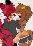 absurd_res anthro aquatic blush bodily_fluids clothed clothed_female clothing collar dominant dominant_female duo eyes_closed female fish fur furred_shark gaogomon gaogomon_(oc) genital_fluids genitals gentle_femdom handjob hi_res humanoid_genitalia humanoid_penis leaking_precum male male/female moan partially_clothed penile penis precum raised_clothing raised_shirt raised_topwear sex shark shirt submissive submissive_male throbbing topwear
