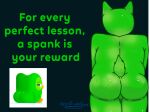 anthro avian big_butt bird bodily_fluids butt butt_focus duo_(duolingo) duolingo english_text gesture green_body green_butt hi_res learning lesson male mascot meme nude onlyasimplerock owl simple_background solo suggestive suggestive_gesture sweat sweaty_butt text