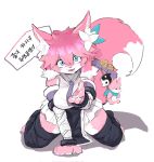 2024 4_fingers accessory anthro arm_support arm_tuft arm_wraps armlet armwear bent_arm bent_legs biped black_text black_wraps blue_eyes bottomwear bracelet breasts canid canine cheek_tuft chest_tuft clip_accessory clothed clothed_anthro clothed_female clothing collared_shirt countershade_arms countershade_face countershade_fingers countershade_hair countershade_legs countershade_tail countershade_thighs countershade_torso countershading cute_fangs dark_armlet dark_bracelet dialogue digital_media_(artwork) dipstick_tail dress_shirt eyebrows eyelashes facial_tuft fangs feet female female_anthro fingerpads fingers flower flower_hair_accessory fluffy fluffy_tail fox fox_plushie front_view full-length_portrait fully_clothed fully_clothed_anthro fully_clothed_female fur furgonomics glistening glistening_ears glistening_eyes glistening_hair glistening_pawpads hair hair_between_eyes hi_res inner_ear_fluff jewelry kemono kneeling korean_description korean_text leg_tuft leg_wraps long_ears looking_at_viewer lumen_condenser mammal markings meckmeck00124 multicolored_armwear multicolored_body multicolored_clothing multicolored_fur multicolored_hair necktie offering_hand offering_hand_to_viewer open_mouth open_smile pawpads pelvic_curtain pink_arms pink_body pink_ears pink_face pink_feet pink_fingers pink_fur pink_hair pink_hands pink_legs pink_nose pink_pawpads pink_plushie pink_tail pink_tongue pink_tuft plant plushie polygonal_speech_bubble portrait purple_armwear purple_clothing purple_necktie purple_tailband shadow shadowed_eyes shirt simple_background skirt small_nose smile smiling_at_viewer solo speech_bubble spread_fingers straight_arm tail tail_accessory tail_markings tailband talking_to_viewer tao_(lumen_condenser) teeth text tongue topwear translated tuft two_tone_arms two_tone_armwear two_tone_body two_tone_clothing two_tone_face two_tone_fingers two_tone_fur two_tone_hair two_tone_thighs white_accessory white_arms white_armwear white_background white_bottomwear white_clothing white_dress_shirt white_eyebrows white_face white_fingers white_flower white_hair white_inner_ear white_inner_ear_fluff white_legs white_shirt white_skirt white_tail white_tail_tip white_thighs white_topwear white_tuft white_wraps wraps yin_yang