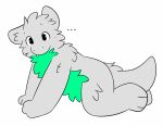 anthro biped dragon fur green_body green_fur grey_body grey_fur male mythological_creature mythological_scalie mythology scalie sitting sitting_on_ground snuffles snuffles_(character) solo speechless tripping
