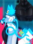 absurd_res anthro bondylewd breasts clothing darkner deltarune felid feline female feral genitals hi_res humanoid machine mammal robot standing tagme tasque tasque_manager thick_thighs undertale_(series) vulva whip