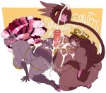 2_horns all_fours annabella_(alouette1456) anthro areola big_breasts big_butt bikini biped bodily_fluids bovid breast_play breasts brown_areola brown_body brown_eyes brown_fur brown_hair butt caprine clothing cloven_hooves collaborative collaborative_sex cum cum_on_breasts cum_on_butt dewclaw_hooves disembodied_penis duo_focus eyelashes female fur genital_fluids genitals goat gold_bikini gold_hat group group_sex hair hat headgear headwear hi_res hooves horn hot_dogging huge_breasts huge_butt katherine_(appledees) kneeling lagomorph licking licking_lips looking_back male male/female mammal narrowed_eyes onomatopoeia pawpads penis pink_eyes pink_hair roly sex simple_background smile sound_effects swimwear tail text thick_thighs threesome titfuck tongue tongue_out trio two-piece_swimsuit unguligrade vein veiny_penis yellow_sclera
