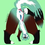1:1 8_nipples absurd_res ambiguous_gender andromorph anthro anus bent_over big_clitoris black_body black_fur blue_nipples brown_body brown_fur butt claws clitoris clothing clothing_aside clothing_pull domestic_ferret fur genital_focus genitals grasshopper_(character) green_body green_fur hi_res internal internal_vaginal intersex looking_at_viewer mammal multi_nipple mustelid musteline nipples one_eye_closed panties panties_aside panty_pull paws presenting presenting_vulva raised_tail solo spread_anus spread_butt spread_vulva spreading standing tail teeth thatonedude0_0 tongue tongue_out true_musteline underwear underwear_aside underwear_pull vulva weasel white_body white_fur wink winking_at_viewer