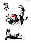  animaniacs dot_warner stefanescu wakko_warner yakko_warner 