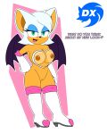 4:5 absurd_res anthro areola armor armwear bat bat_wings big_breasts big_ears black_nose blue_eyeshadow boots bottomless breastplate breasts brown_areola brown_nipples cleavage clothed clothing dialogue duskxvi elbow_gloves eyelashes eyeshadow female footwear front_view fur genitals gloves green_eyes handwear head_tuft hi_res ineffective_clothing knee_boots knee_highs legwear looking_at_viewer makeup mammal membrane_(anatomy) membranous_wings mostly_nude nipples open_mouth open_smile orange_body orange_fur pink_background purple_wings rouge_the_bat sega shoes side_boob simple_background smile solo sonic_the_hedgehog_(series) talking_to_viewer text thick_thighs translucent translucent_clothing tuft vulva white_background white_body white_boots white_clothing white_footwear white_fur white_gloves white_handwear wide_hips wings