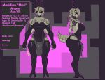 2_toes 5_fingers absurd_res antennae_(anatomy) anthro armwear arthropod arthropod_abdomen big_breasts big_butt breasts bulge butt clothing english_text feet fingers fluffy freckles glowing glowing_eyes glowing_markings gynomorph hi_res huge_butt insect intersex lepidopteran mari(rysetheclone) markings moth neck_tuft rysetheclone text thick_thighs toes tuft wide_hips wings