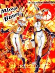 3:4 anthro beastars black_clothing black_footwear black_gloves black_handwear breasts clothed clothing cosplay crossover crossover_cosplay disney domino_mask eyemask eyewear female footwear gloves handwear haru_(beastars) hi_res holding_object jewelry lagomorph leporid mammal mask miraculous_(jewel) miraculous_ladybug necklace orange_clothing rabbit rena_rouge small_breasts solo standing superhero superhero_costume tobias2004 white_clothing
