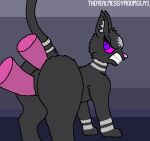 anal anal_penetration animated animated_gif anus bared_teeth black_body butt cat-sith celtic_mythology clenched_teeth digital_media_(artwork) dildo dildo_in_ass dildo_in_vagina dildo_insertion double_penetration european_mythology felid feline female female_feral feral genitals grey_anus grey_body grey_stripes hi_res mammal mythological_creature mythological_feline mythology object_in_ass penetration pink_dildo pink_nose pixel_(artwork) pixel_animation presenting presenting_anus presenting_hindquarters presenting_vulva pupils purple_eyes raised_tail sex_toy sex_toy_in_ass sex_toy_in_vagina sex_toy_insertion short_playtime silver_(metal) silver_ring slit_pupils solo stripes tail teeth therealmessyroomguy1 vaginal vaginal_penetration vulva watermark