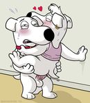  &lt;3 balls bottomless brainsister brian_griffin canine collar cum dog ear_piercing erection family_guy gay jasper male mammal penis piercing sex sweat 