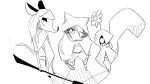 16:9 2026 american_opossum anthro armor biped black_and_white bless_(dragonweirdo) clothed clothing combat_knife daisy_(dragonweirdo) digital_drawing_(artwork) digital_media_(artwork) domestic_ferret dragonweirdo english_description female female_anthro flower fur group hair hair_over_eye headgear helmet hi_res holding_knife holding_object hood knife long_hair looking_at_viewer mammal marsupial monochrome mustelid musteline plant rodent sciurid smile smiling_at_viewer snout tail tree_squirrel trio true_musteline tula_(dragonweirdo) virginia_opossum weasel widescreen