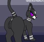 animated animated_gif anus bared_teeth black_body butt cat-sith celtic_mythology clenched_teeth digital_media_(artwork) european_mythology felid feline female female_feral feral genitals grey_anus grey_body grey_stripes hi_res mammal mythological_creature mythological_feline mythology pelvic_thrust pink_nose pixel_(artwork) pixel_animation presenting presenting_anus presenting_hindquarters presenting_vulva pupils purple_eyes raised_tail short_playtime silver_(metal) silver_ring slit_pupils solo stripes tail teeth therealmessyroomguy1 thrusting upscale vulva watermark
