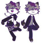 alpha_channel anthro bottomwear canid canine canis clothing do36op domestic_dog herding_dog male mammal pastoral_dog remy_pawz skirt smile solo spitz swedish_vallhund