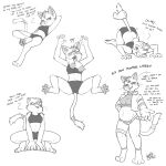 1:1 2026 4_toes all_fours anthro ass_up bandage bandaged_tail blush clothed clothing crouching dialogue digitigrade disembodied_hand domestic_cat english_text feet felid feline felis female finger_in_mouth hi_res humanoid humanoid_hands katt_monroe looking_at_viewer lying mammal midriff monochrome nekostar nintendo on_back pawpads pregnant pregnant_female reaching_towards_viewer signature simple_background solo standing star_fox star_fox_(2026) suggestive_dialogue sweater tail tail_grab tail_pull talking_to_viewer text toes topwear underwear white_background