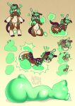 alien aliendogfreak andromorph anthro bioluminescence canid canine femboy glowing goo_encasement goo_transformation hi_res inanimate_transformation intersex limbless lucky_(aliendogfreak) male mammal multi_frame_sequence null sequence sex_doll_transformation solo trans_(lore) trans_man_(lore) transformation transformation_sequence