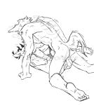 anal anal_penetration anthro anthro_on_anthro anthro_penetrated anthro_penetrating anthro_penetrating_anthro antlers backsack balls beastars blush bodily_fluids canid canine canis claws deer dominant feet from_front_position genitals horn humanoid_feet humanoid_genitalia interspecies larger_dom legoshi_(beastars) looking_pleasured louis_(beastars) lying male male/male male_on_bottom male_on_top male_penetrated male_penetrating male_penetrating_male mammal missionary_position monochrome on_back on_bottom on_top penetration penile penile_penetration penis penis_in_ass plantigrade predator/prey predator_penetrating_prey raised_tail sex size_difference spicedpopsicle sweat tail wolf