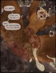 abdominal_bulge anal anal_penetration anthro anthro_on_anthro anthro_penetrated anthro_penetrating anthro_penetrating_anthro anus armpit_hair balls big_balls big_knot big_penis bodily_fluids body_hair brown_body canid canine canis cum cum_drip cumshot dominant dominant_anthro dominant_male dripping duo ejaculation english_text fanofthefurr genital_fluids genitals hi_res huge_balls huge_knot huge_penis imminent_anal_knotting imminent_knotting knot knotted_penis larger_anthro larger_dom larger_male looking_pleasured low-angle_view male male/male male_anthro male_penetrated male_penetrating male_penetrating_male mammal musk musky_balls musky_penis nipples nude_anthro nude_male penetration penile penile_penetration penis penis_in_ass sex size_difference smaller_penetrated snot stretched_anus submissive submissive_anthro submissive_male text tongue tongue_out wolf