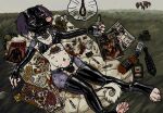 alcohol ball_gag beverage black_collar black_latex blood bodily_fluids canid canine canis clothing collar condom domestic_dog drugged drugs gag genital_fluids gore hi_res incontinence intersex latex latex_clothing latex_legwear latex_mask latex_thigh_highs legwear lying maleherm mammal mask mattress messy outside paddle pills sexual_barrier_device smoke solo substance_intoxication thigh_highs urine uselesspuppy vomit