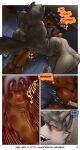 alphonse_(james_howard) anal anal_penetration anthro bisexual_male bodily_fluids butt canid canine canis comic cum cum_in_ass cum_inside dialogue domestic_cat domestic_dog english_text felid feline felis female femboy genital_fluids genitals group group_sex hi_res humanoid_genitalia humanoid_penis internal james_howard jill_(james_howard) looking_pleasured male male/female male/male male_penetrated male_penetrating male_penetrating_male mammal mismatched_genitalia mismatched_humanoid_penis mismatched_penis nipple_fetish nipple_play nipple_suck patreon penetration penile penile_penetration penis penis_in_ass power_bottom richard_(james_howard) sex sucking sweat text threesome trio url wolf